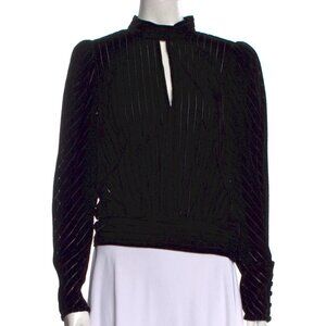 FRAME Mock Neck Long Sleeve Sweatshirt Size: L